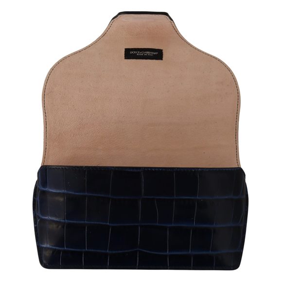 Dolce & Gabbana Blue Skin Leather Eyewear Cover Sunglasses Case - Picture 5 of 5